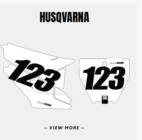 Husqvarna number plate background