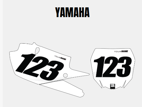 Yamaha number plate background